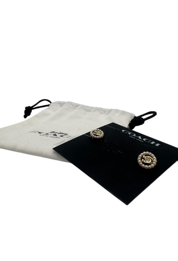 COACH -  PEARL EARRINGS - Image 7
